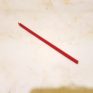 Свічка червона віск L 210 мм d 6мм
