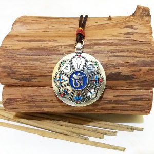 Мелонг брелок тибетський гороскоп – 8 скарбів d 4см
